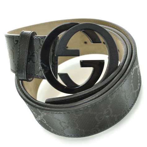 all black gucci belt ebay|black gucci imprime belt.